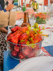 Craw fish party is a Swedish tradion.