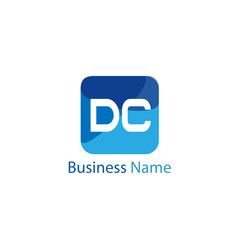 Initial Letter DC Logo Template Design