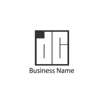 Initial Letter DC Logo Template Design