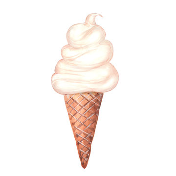 watercolor ice cream