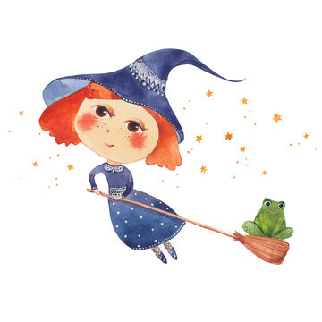 witch and toad