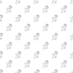 Exercise bike icon in outline style isolated on white background