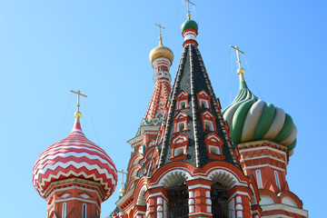 temple of the Basil of the Blessed in the city of Moscow