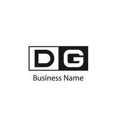 Initial Letter DG Logo Template Design