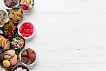 Peel and stick wall murals Sweets Colorful sweets