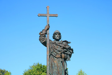 Statue of Prince Vladimir in Moscow