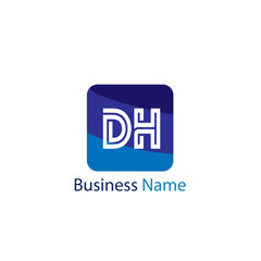 Initial Letter DH Logo Template Design