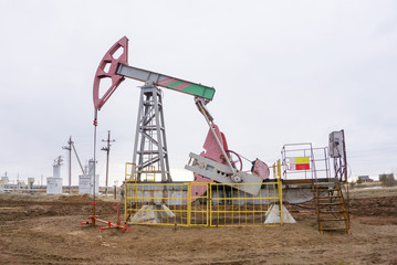 Oil pump. Oil industry equipment.