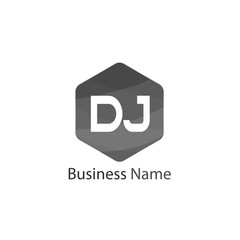 Initial Letter DJ Logo Template Design