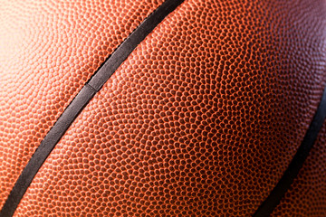 Fototapeta premium Basketball texture close up