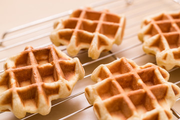 Homemade Belgian waffle