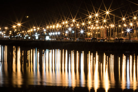 encarnacion paraguay costanera  luses autos reflejos