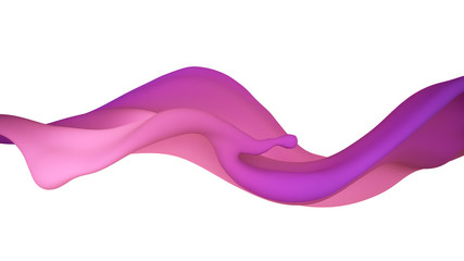 A beautiful multicolor splash of liquid. 3d illustration, 3d rendering.