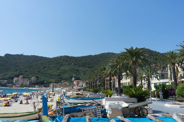 Noli, Liguria - Italy. The beach. June 2018