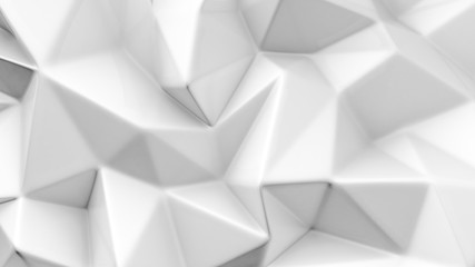 Fototapeta premium Stylish white crystal background..3d illustration, 3d rendering.