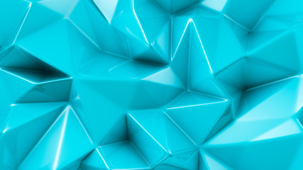 Beautiful azure crystal background. 3d illustration, 3d rendering.