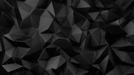 Stylish black crystal background..3d illustration, 3d rendering.
