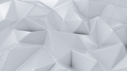 Stylish white crystal background..3d illustration, 3d rendering.