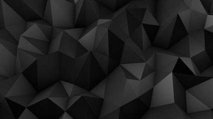 Stylish black crystal background..3d illustration, 3d rendering.