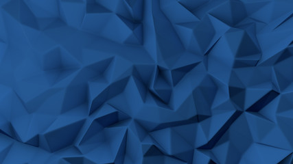 Blue crystal background..3d illustration, 3d rendering.