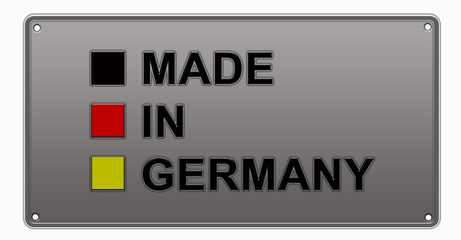 Made in Germany - German language-Hergestellt in Deutschland illustration