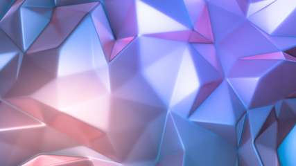 Purple crystal background. 3d illustration, 3d rendering.