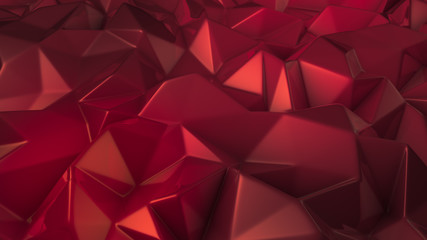 Stylish red crystal background..3d illustration, 3d rendering.