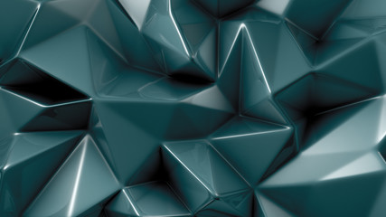 Obraz premium Stylish green crystal background..3d illustration, 3d rendering.