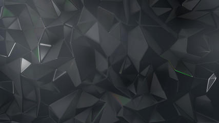 Fototapeta premium Stylish gray crystal background..3d illustration, 3d rendering.