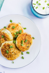 Pancakes from courgettes