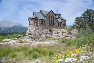 Historic St Malo is also called Chapel on a Rock and St. Catherine of Siena Chapel in Allenspark, Colorado is a historic Roman Catholic church and youth camp.