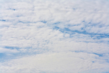 Beautiful clouds on a blue sky background.