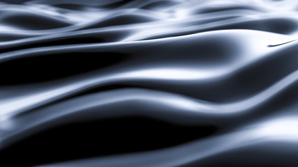 Luxurious gray blue drapery fabric background. 3d illustration, 3d rendering.