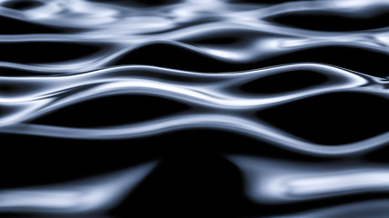 Luxurious gray blue drapery fabric background. 3d illustration, 3d rendering.