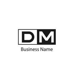 Obraz premium Initial Letter DM Logo Template Design