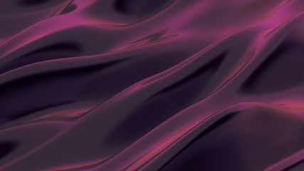 Luxurious pink drapery fabric background. 3d illustration, 3d rendering.