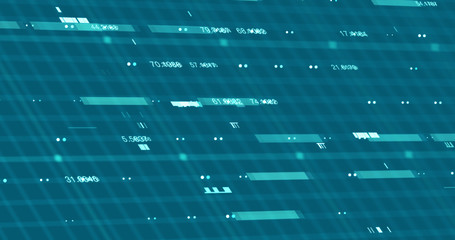 Abstract digital data background, 3D rendering