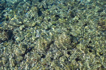 Fototapeta na wymiar Clear water of Adriatic sea
