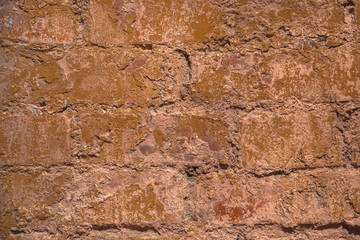 Vintage red brick wall