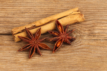 Cinnamon and star anise