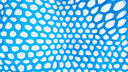 Abstract blue white background. 3d illustration, 3d rendering.