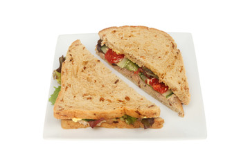 Sandwich on a plate