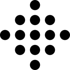 Stylized array of dots