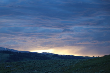 Cool sky - Yellowstone National Park