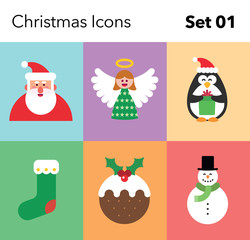 Fototapeta premium Christmas Icon - Set 01