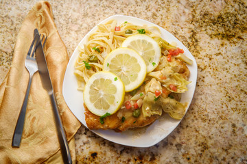 Chicken Piccata Linguine