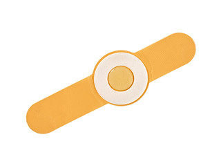 Antiseptic plaster on a white background