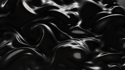 Black abstract background. 3d illustration, 3d rendering.