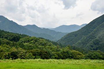 Obraz premium mountain landscape in central japan