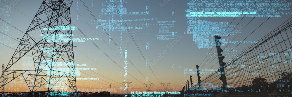 Poster composite image of image of data